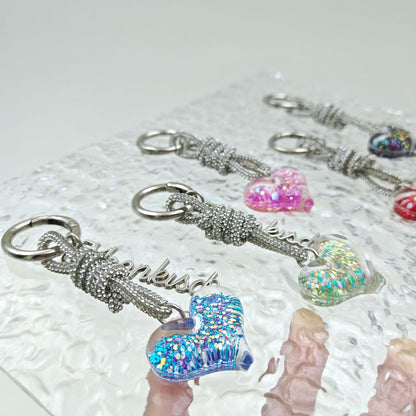 Cute Love Braided Keychain Bag Charm