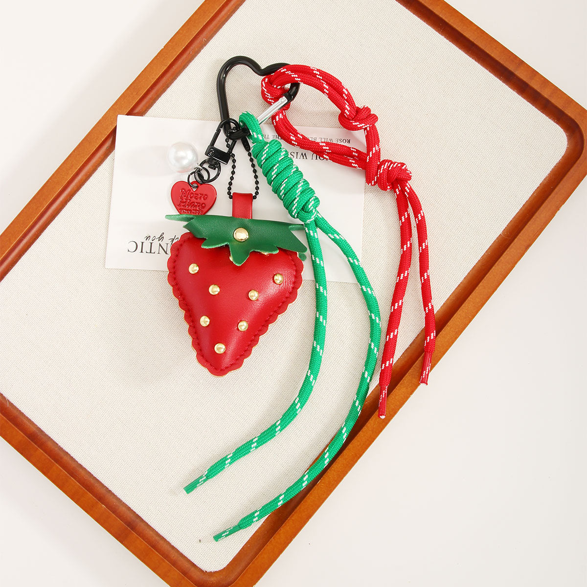 Cute Strawberry Rope Keychain Bag Charms