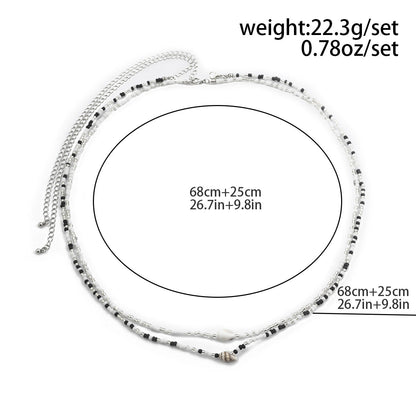 Star Beaded Double Layers Waist Chain