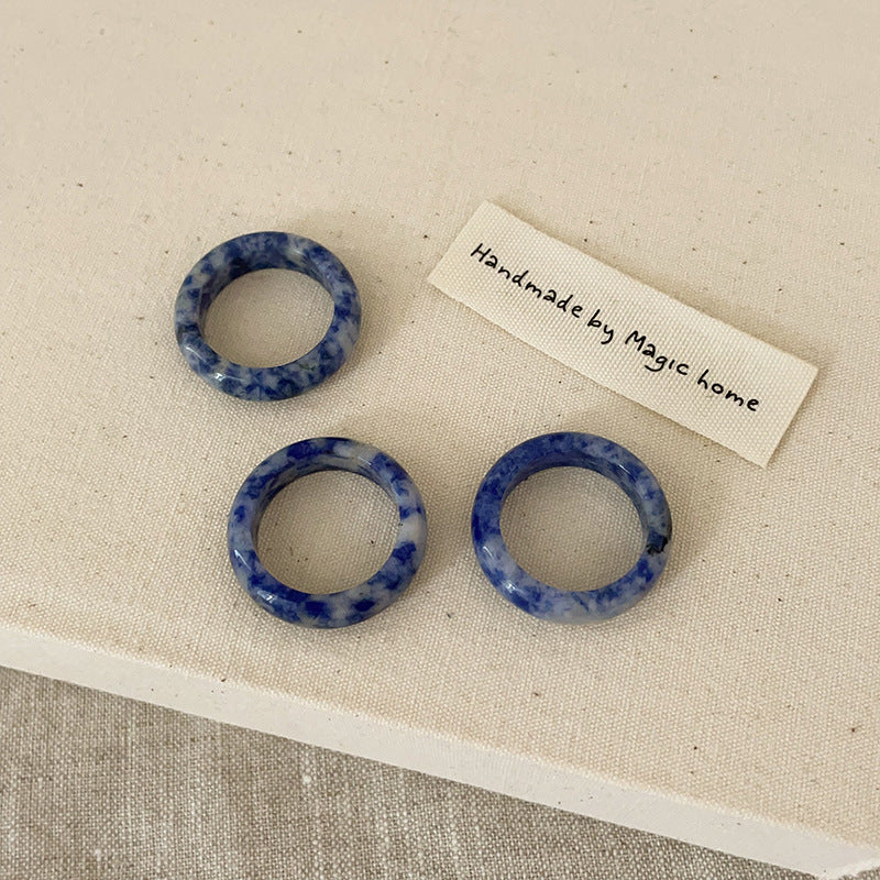Simple Versatile Natural Crystal Rings