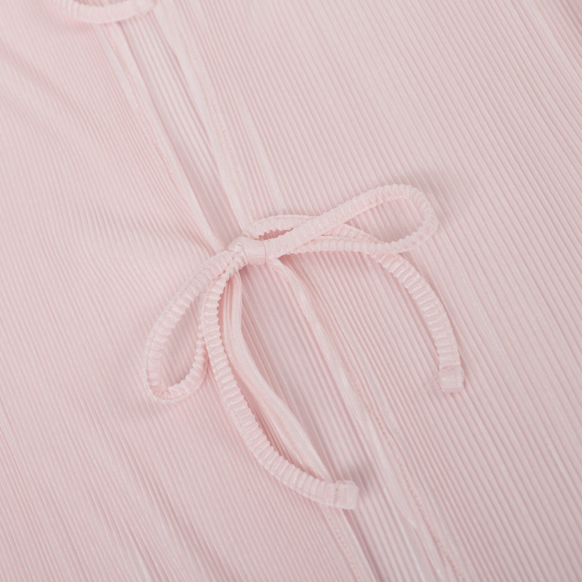 Elegant Ruched Flared Sleeve Back-Tie Top