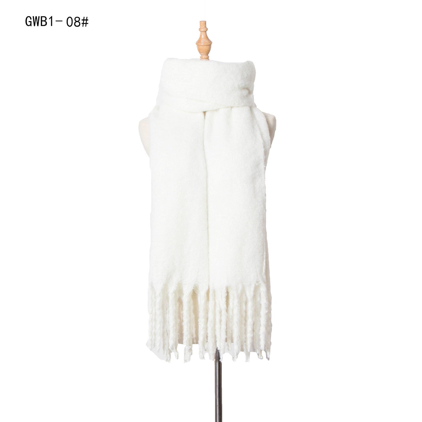 Solid Color Tassel Soft Scarves