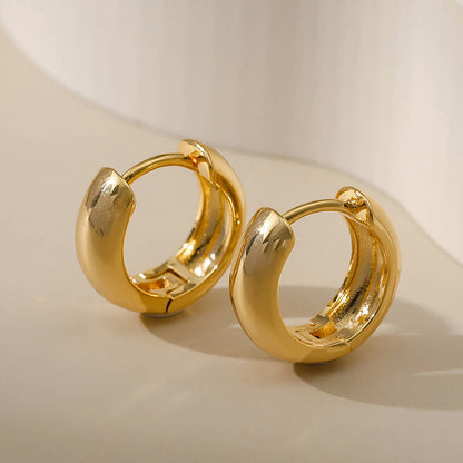 Gold Simple Small Hoop Earrings
