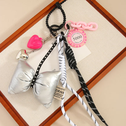 Bow Love Rope Braided Bag Charms