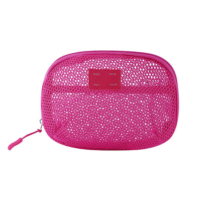 Solid Color Mesh Mini Make Up Bags