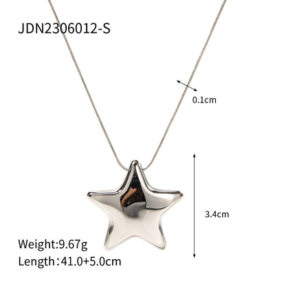 Star Titanium Pendant Necklace