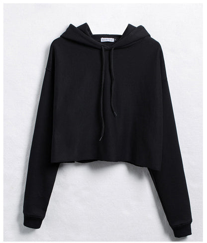 Loose Hooded Short Hoodie