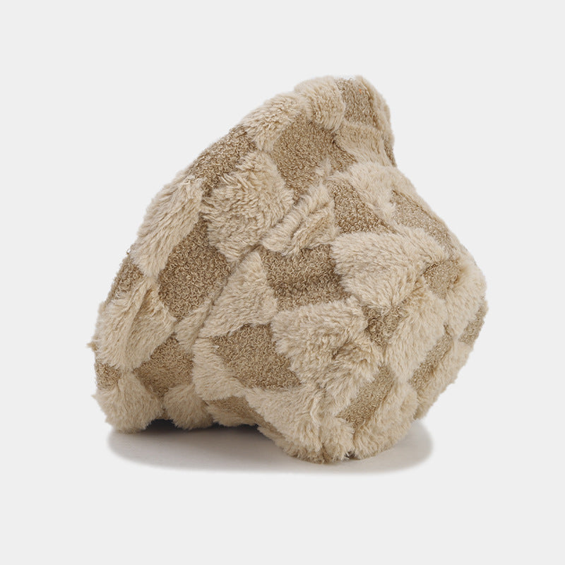 Solid Color Simple Diamond Checker Bucket Hats