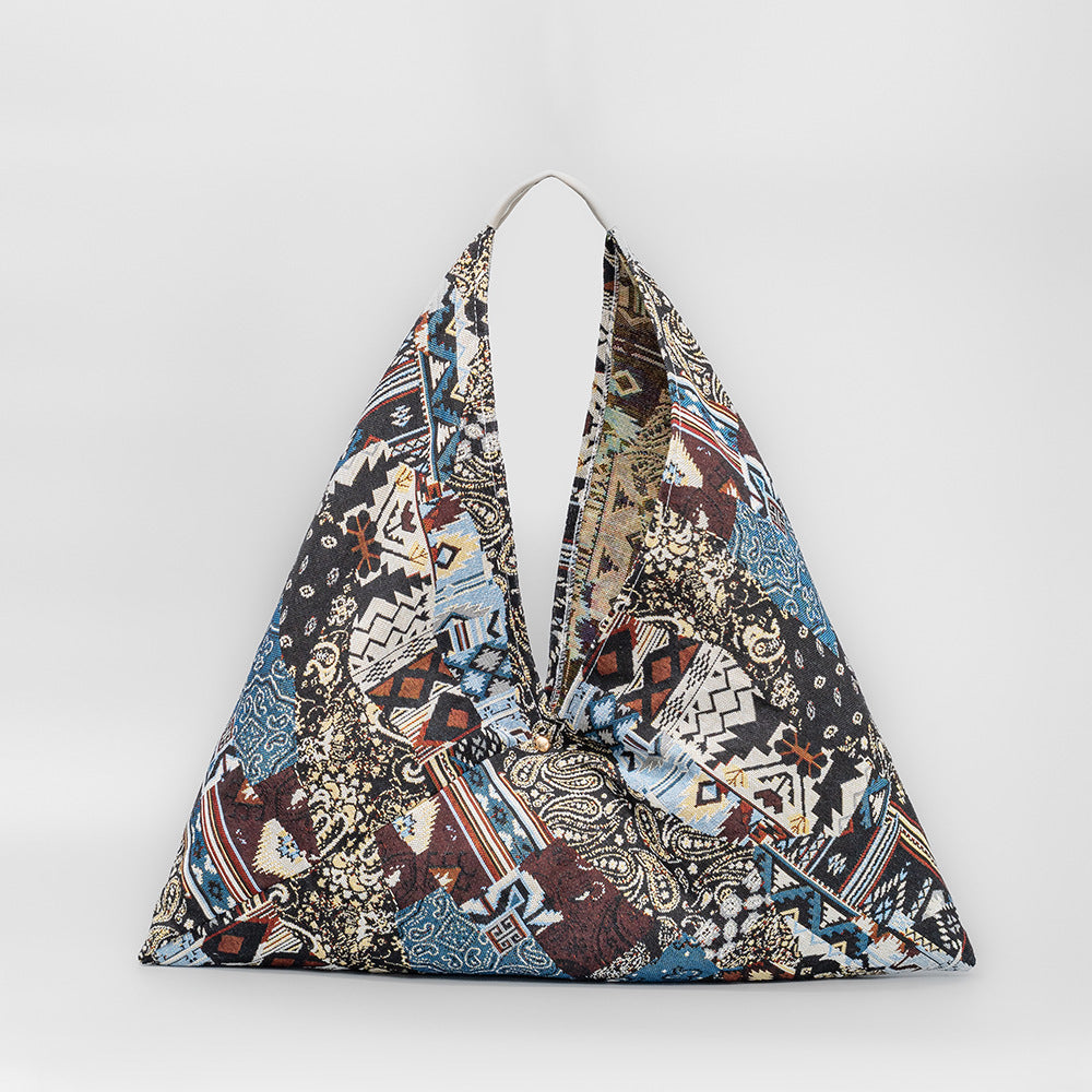 Print Daily Triangle Handbag