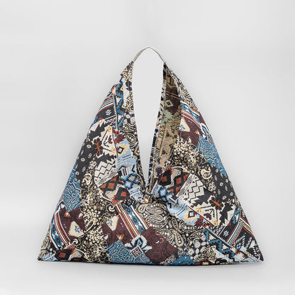 Print Daily Triangle Handbag