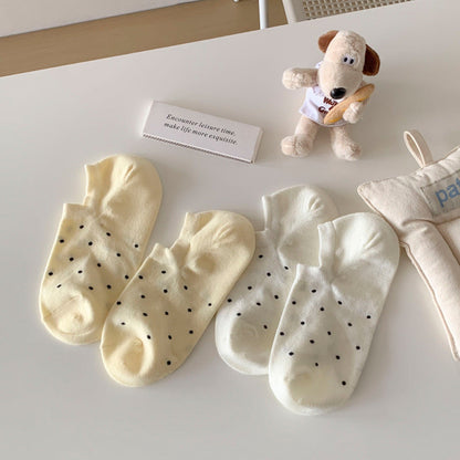 Polka Dot Simple Low Ankle Socks