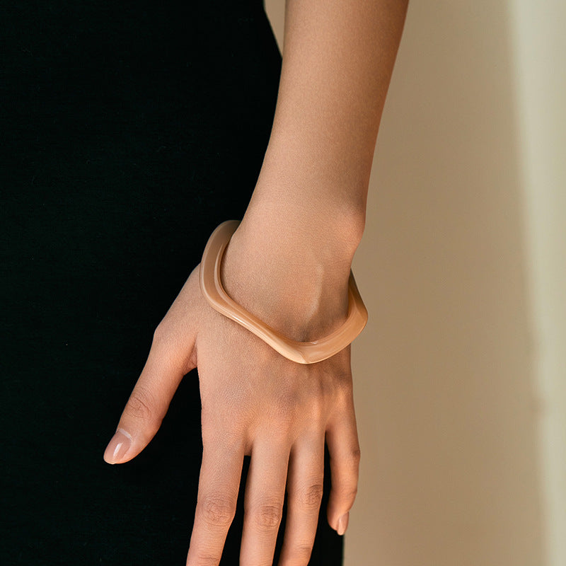 Simple Wave Irregular Acrylic Bracelets