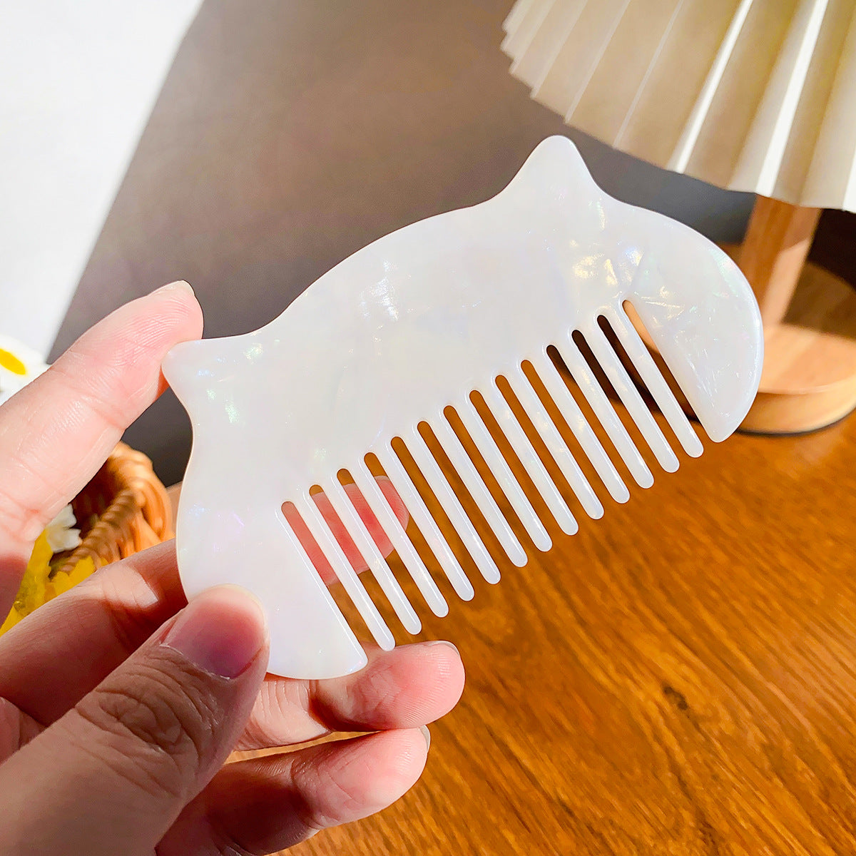 Cute Mini Cat Ear Acetate Hair Comb
