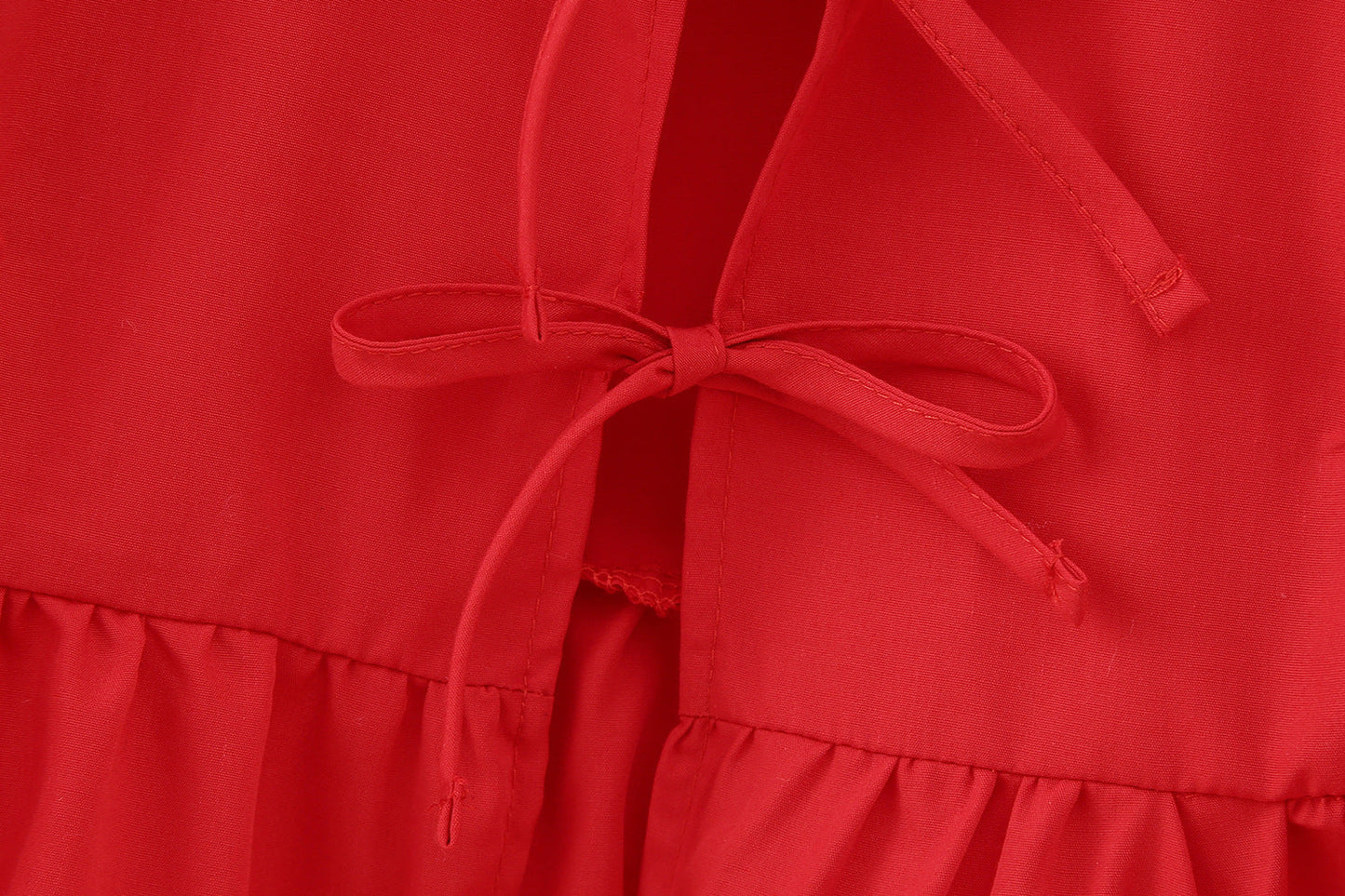 Cute Tie Front Round Neck Pullover Top