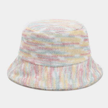 Trendy Colorful Knit Winter Bucket Hat