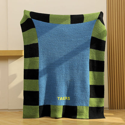 Retro Plaid Thickened Soft Velvet Blanket