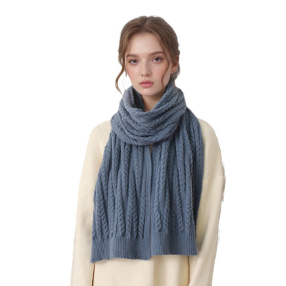 2+ Solid Color Twist Knit Scarves