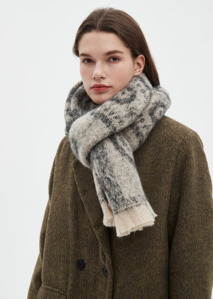 Plaid Print Vintage Scarves