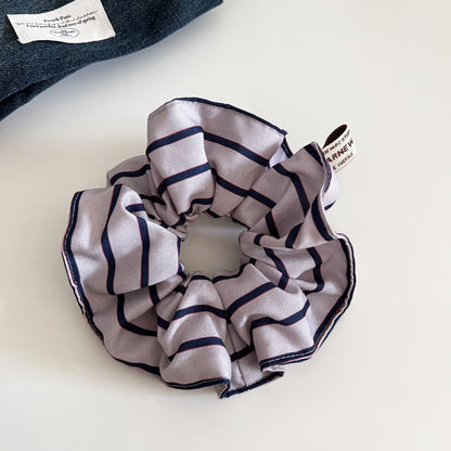 Striped Floral Sweet Scrunchie Hair Tie