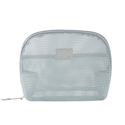Solid Color Mesh Mini Make Up Bags