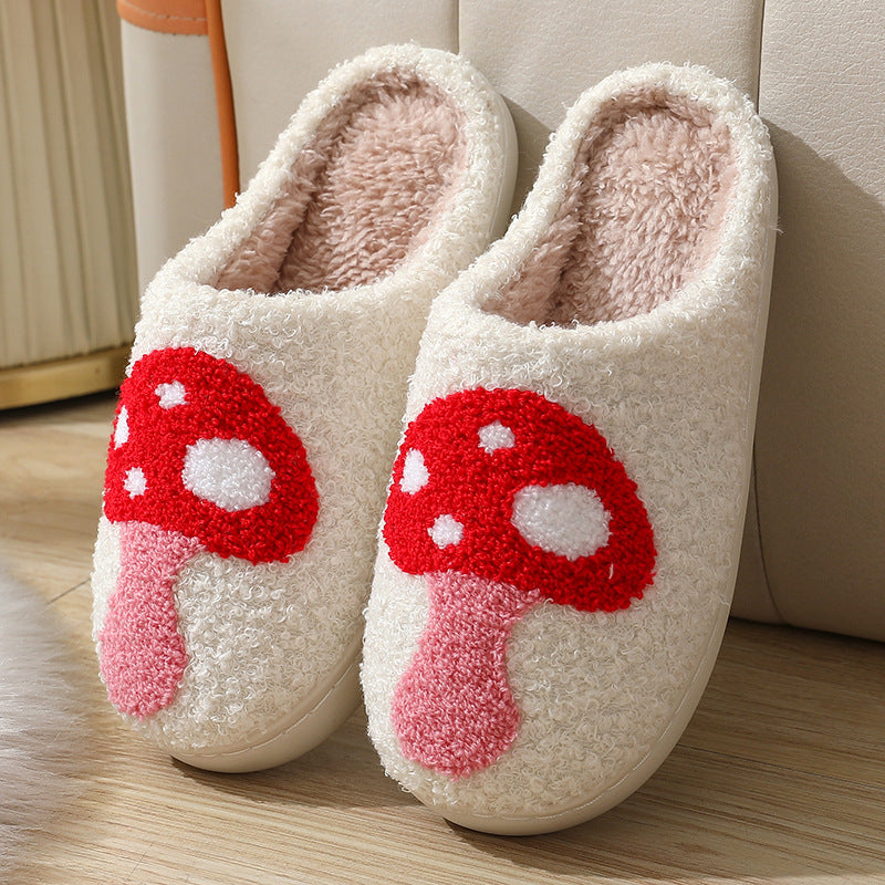 Cute Cartoon Print Cozy Slippers