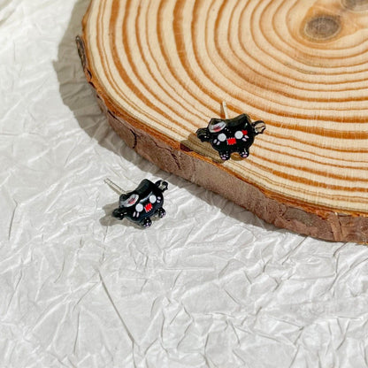 Cute Mini Pumpkin Ghost Halloween Stud Earrings