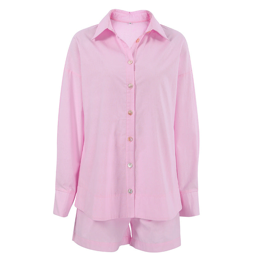 Solid Color Loose Simple Homewear Sets