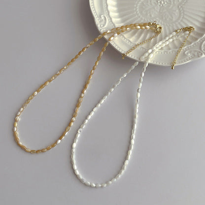 Trendy Solid Color Bead Choker Necklace