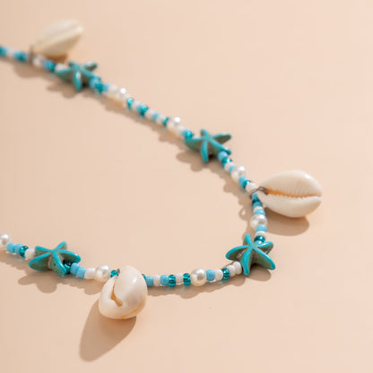 Simple Beaded Shell Waist Chain