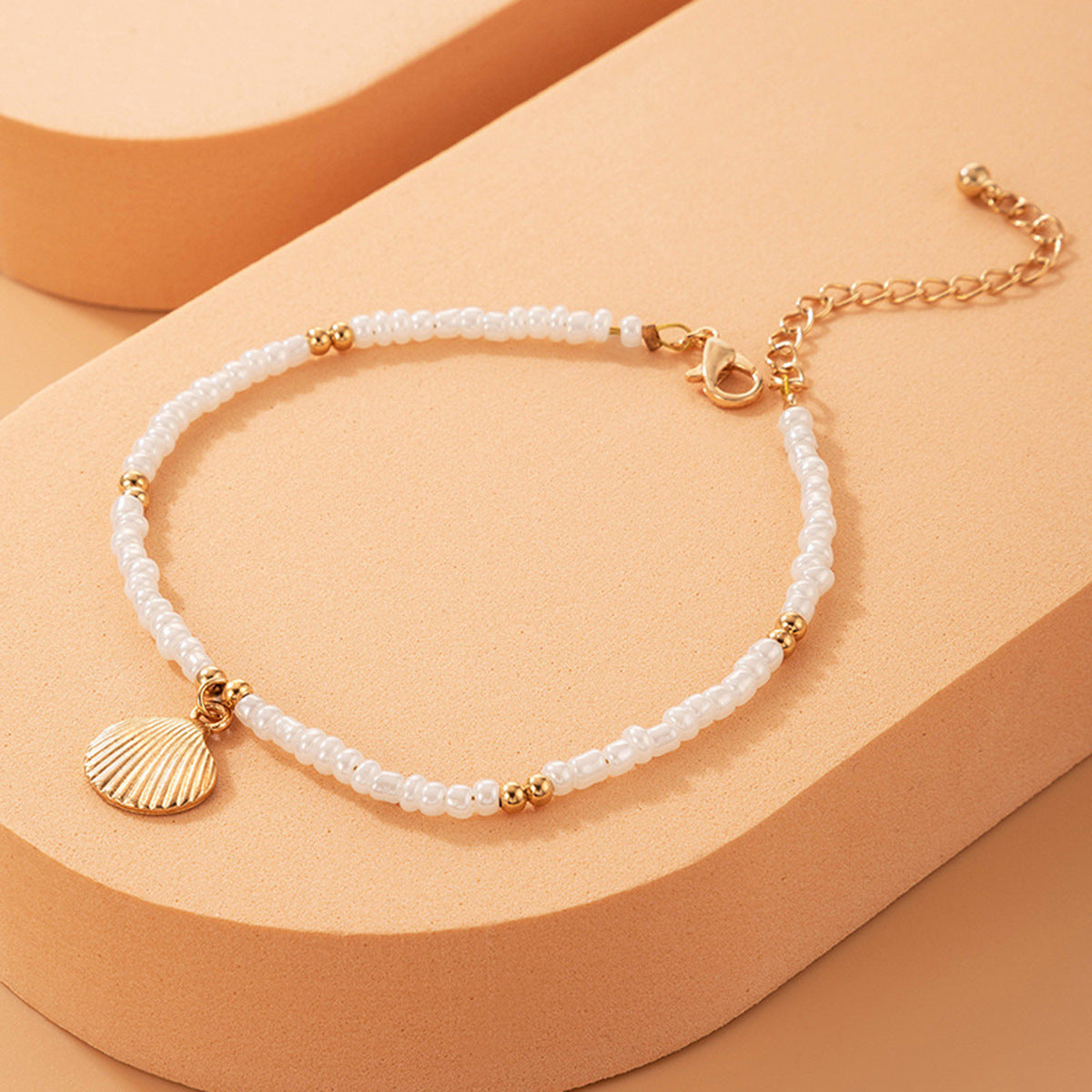 Shell Conch Scallop Beading Anklet
