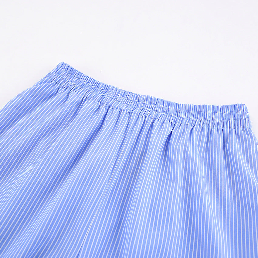 Trendy Striped Tops and Pants Sets