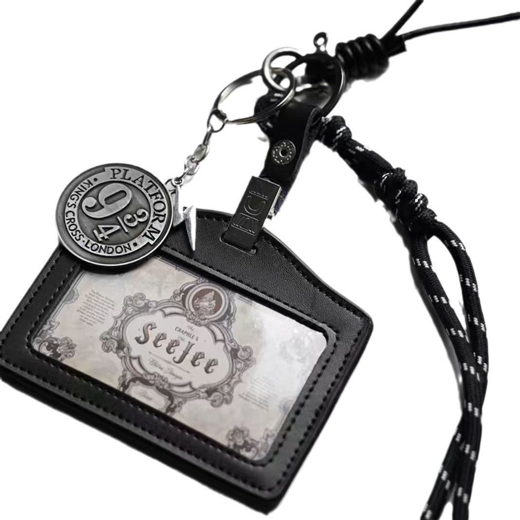 Magic Platform Card Picture Holder Keychain