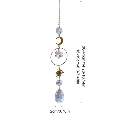 Snowflake Colorful Hanging Crystal Decoration