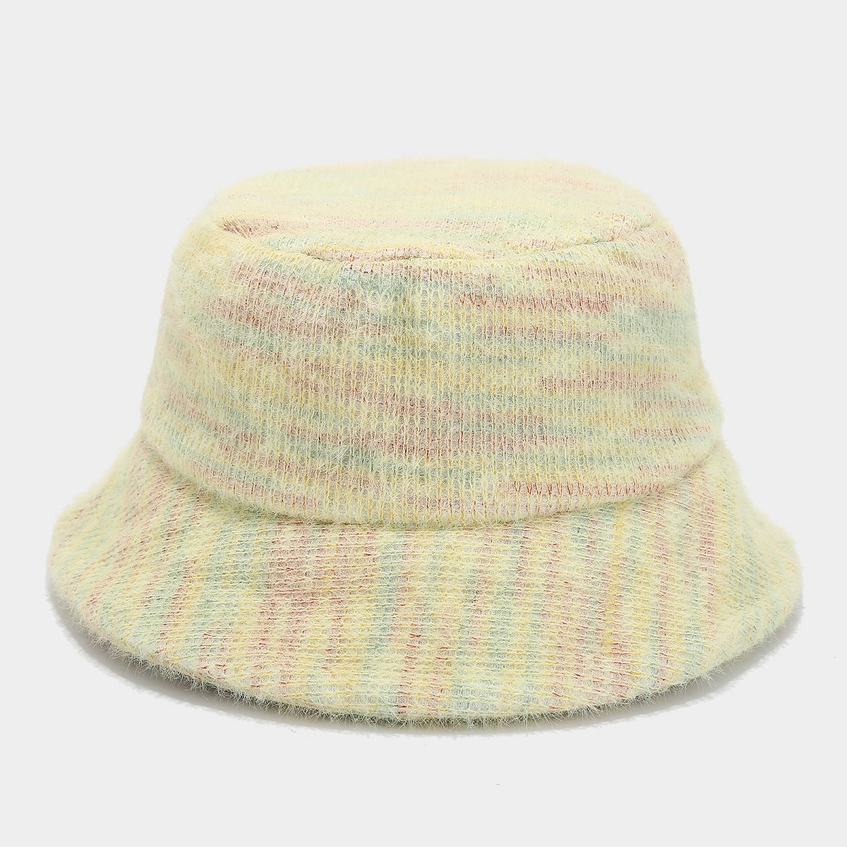 Trendy Colorful Knit Winter Bucket Hat