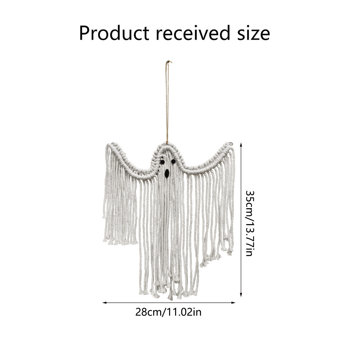 Handmade Rope Ghost Halloween Hanging Decoration