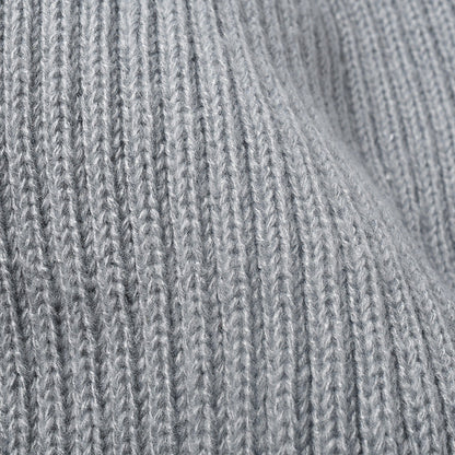 Spliced Color Knit Hat Padded Beanie