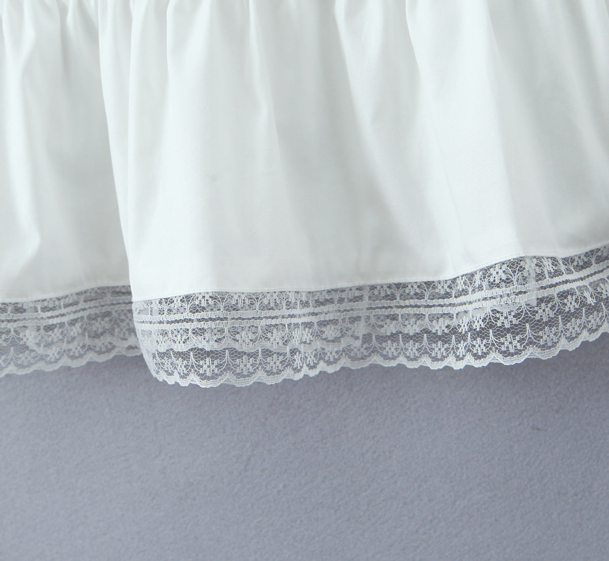 White Sweet Flounce Sleeveless Top Skirt Set