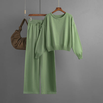 2+ Round Neck Simple Knit Sets