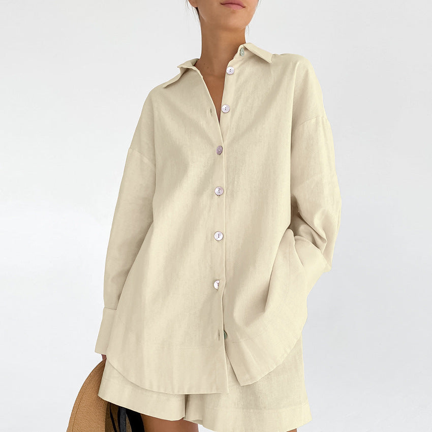 Solid Color Loose Simple Homewear Sets