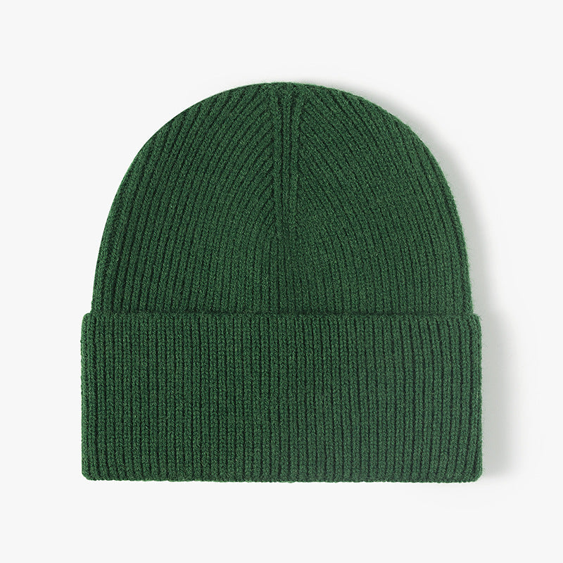 Solid Color Large Size Knit Beanie