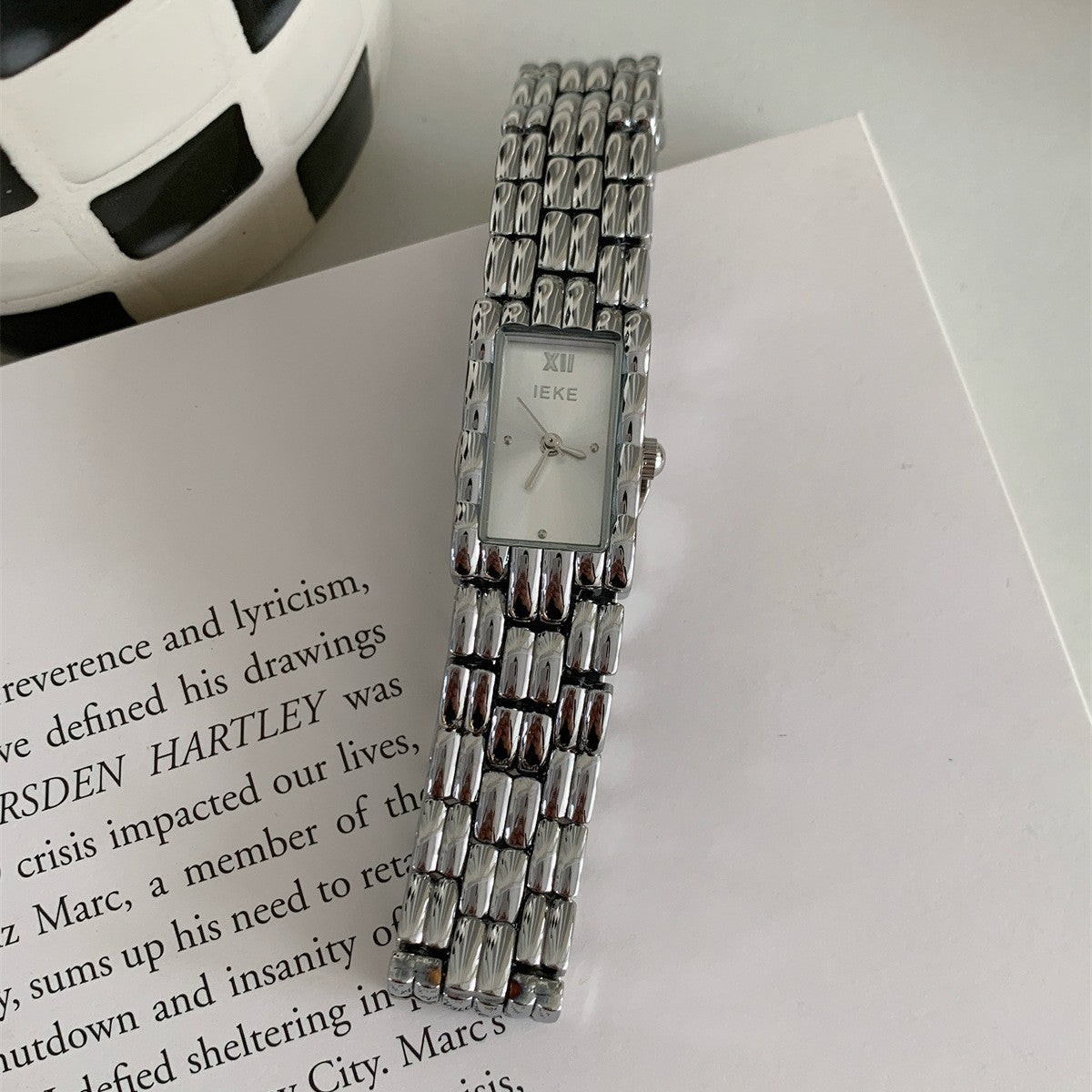 Classic Rectangular Dial Quartz Wrist Watch