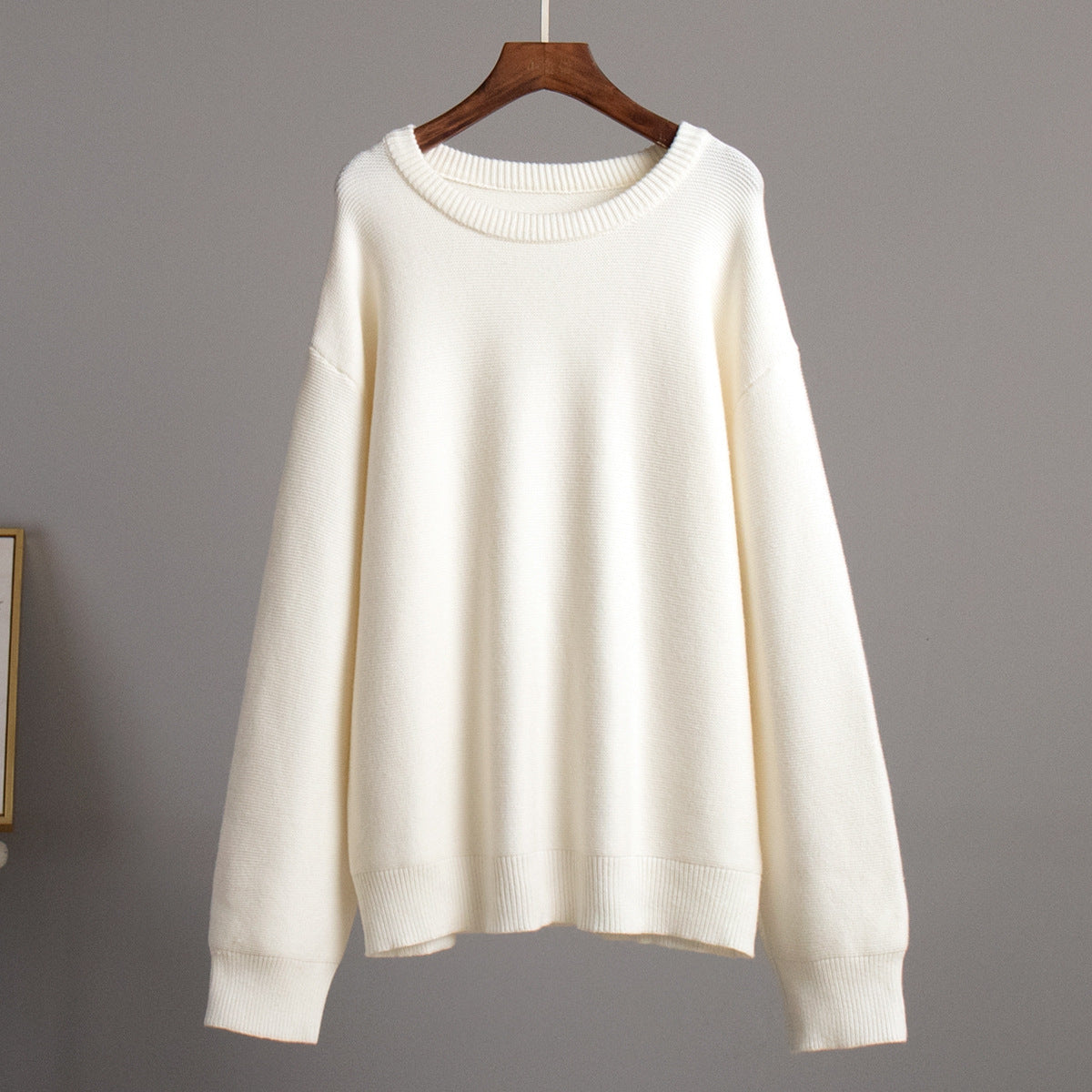 Round Neck Simple Loose Sweater