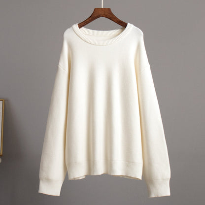 Round Neck Simple Loose Sweater