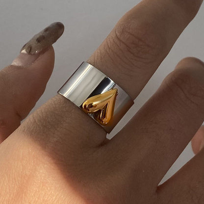 Love Color Block Adjustable Rings