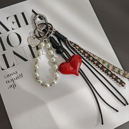 Love Pearls Keychain Bag Charms