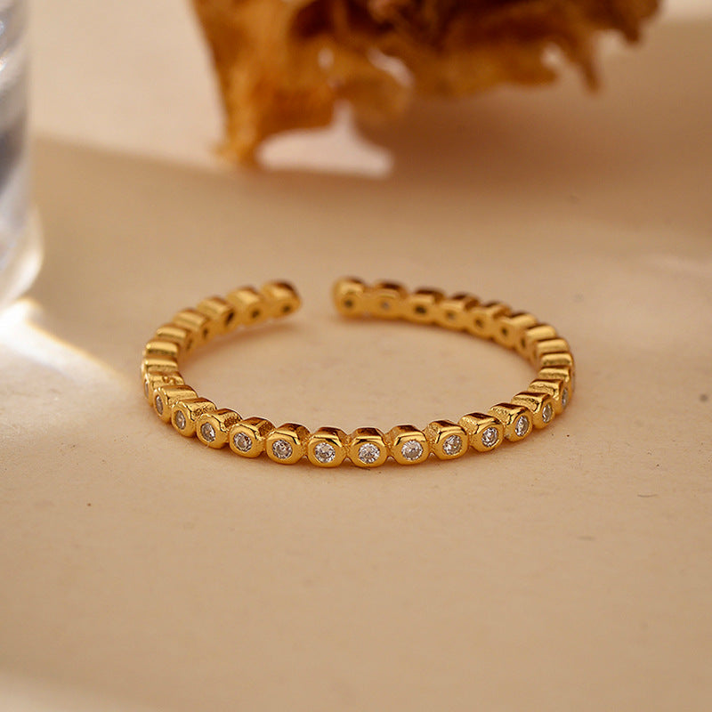 Zircon Adjustable Fine Layered Rings