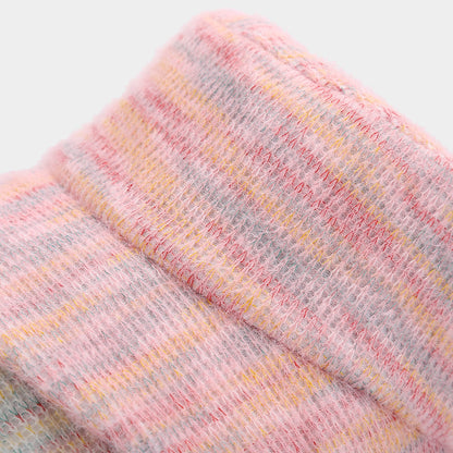 Trendy Colorful Knit Winter Bucket Hat