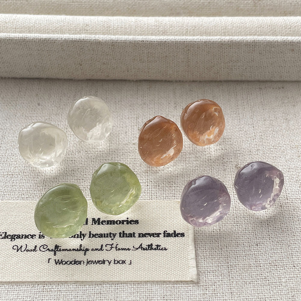 Irregular Acrylic Geometric Stud Earrings