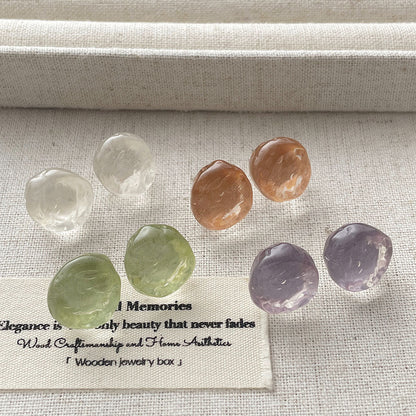 Irregular Acrylic Geometric Stud Earrings