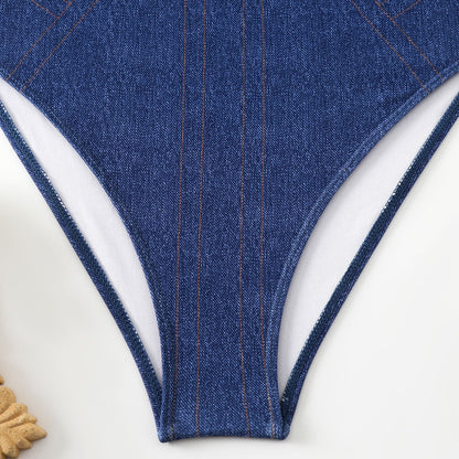 Strap One Piece Swimweat Split Cover